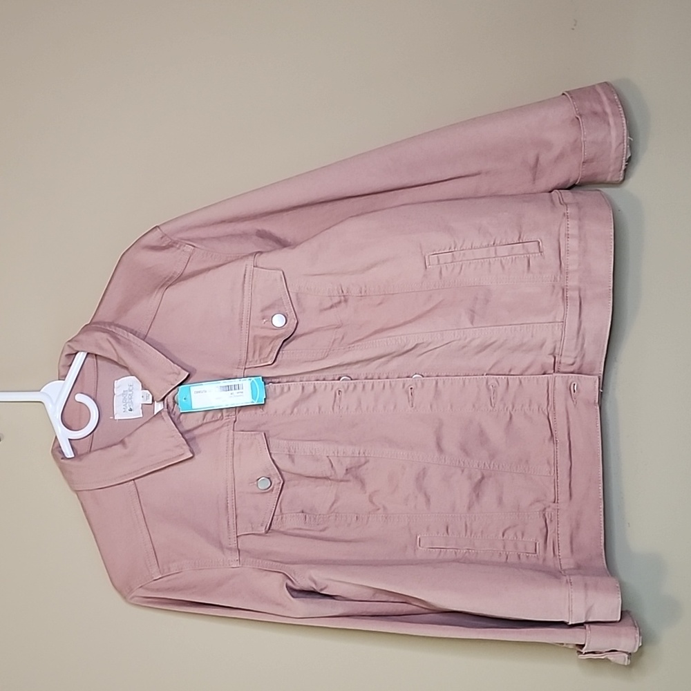 NWT Pink Denim Jacket